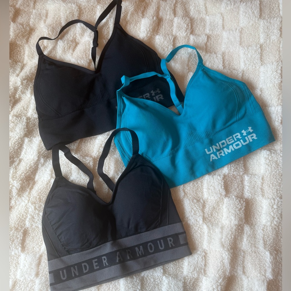 Under Armour Sports Bra Trio - Black and Teal